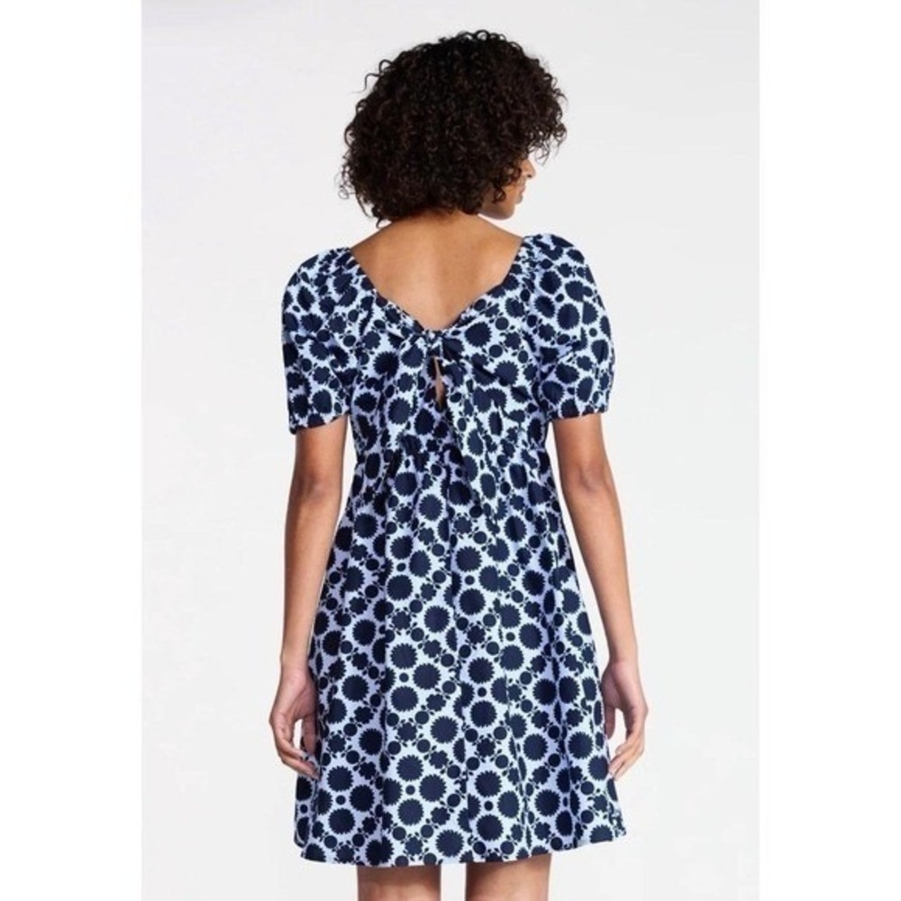 Women's and Women's Plus Tie Back Mini Dress with Puff Sleeves, size XXXL formal